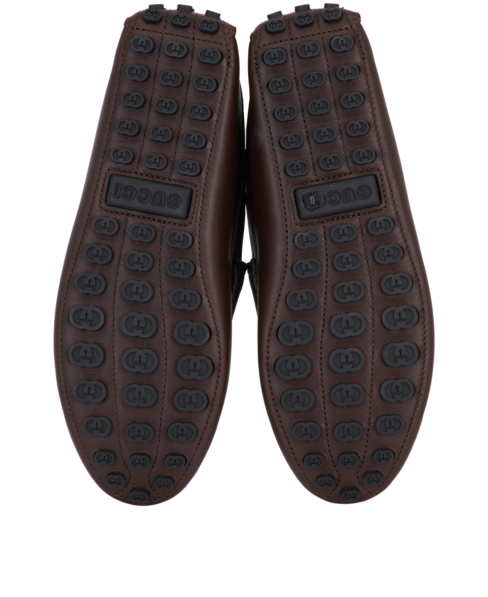 Gucci Horsebit Driver Shoes, &pound;295, Shoes, Brown, Leather, Top view