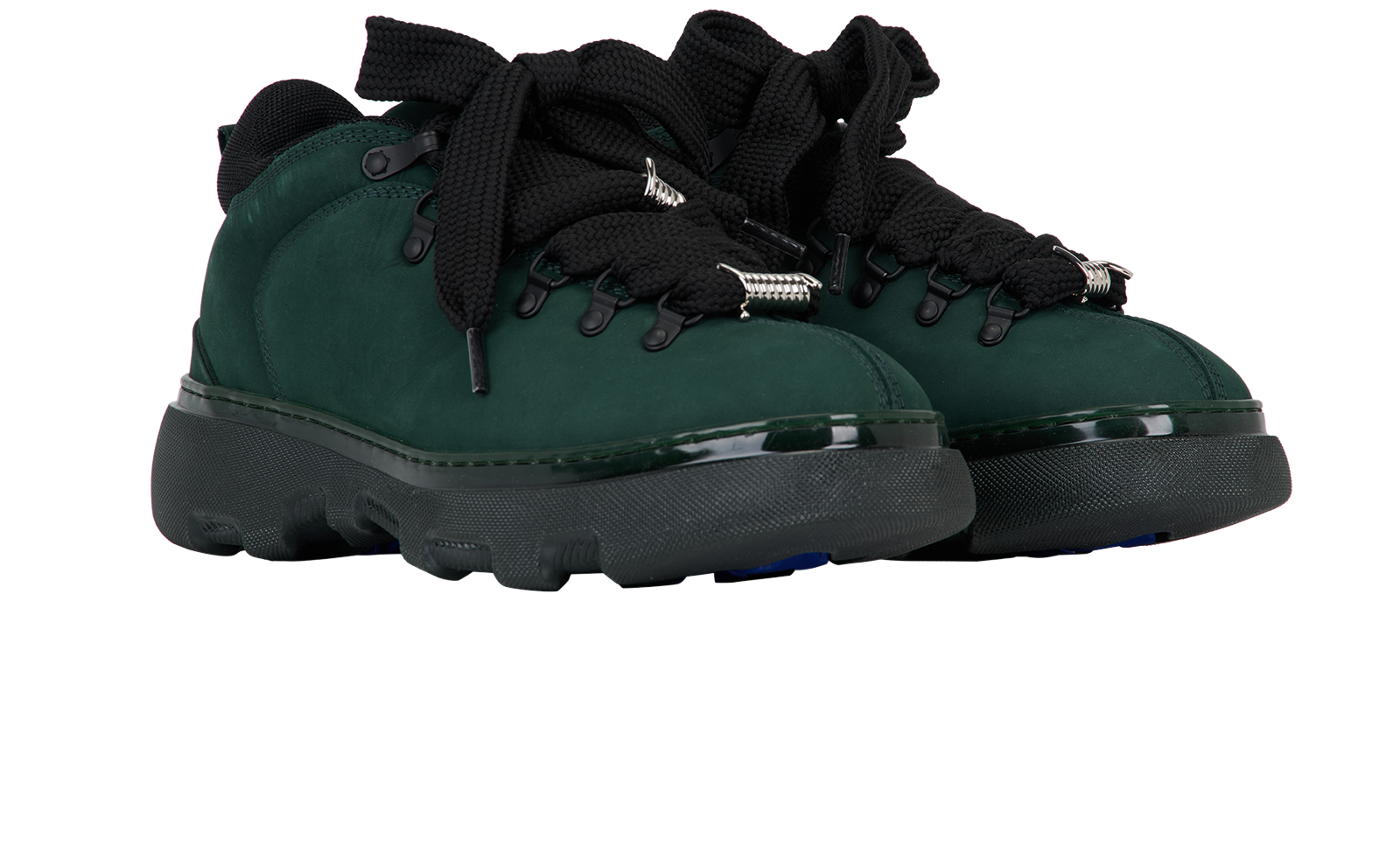 Burberry Nubuck Trek Shoes, &pound;175, Shoes, Green, Suede, Side view