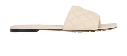 Bottega Veneta Padded Sandals, &pound;250, Shoes, Cream, Leather, Front view
