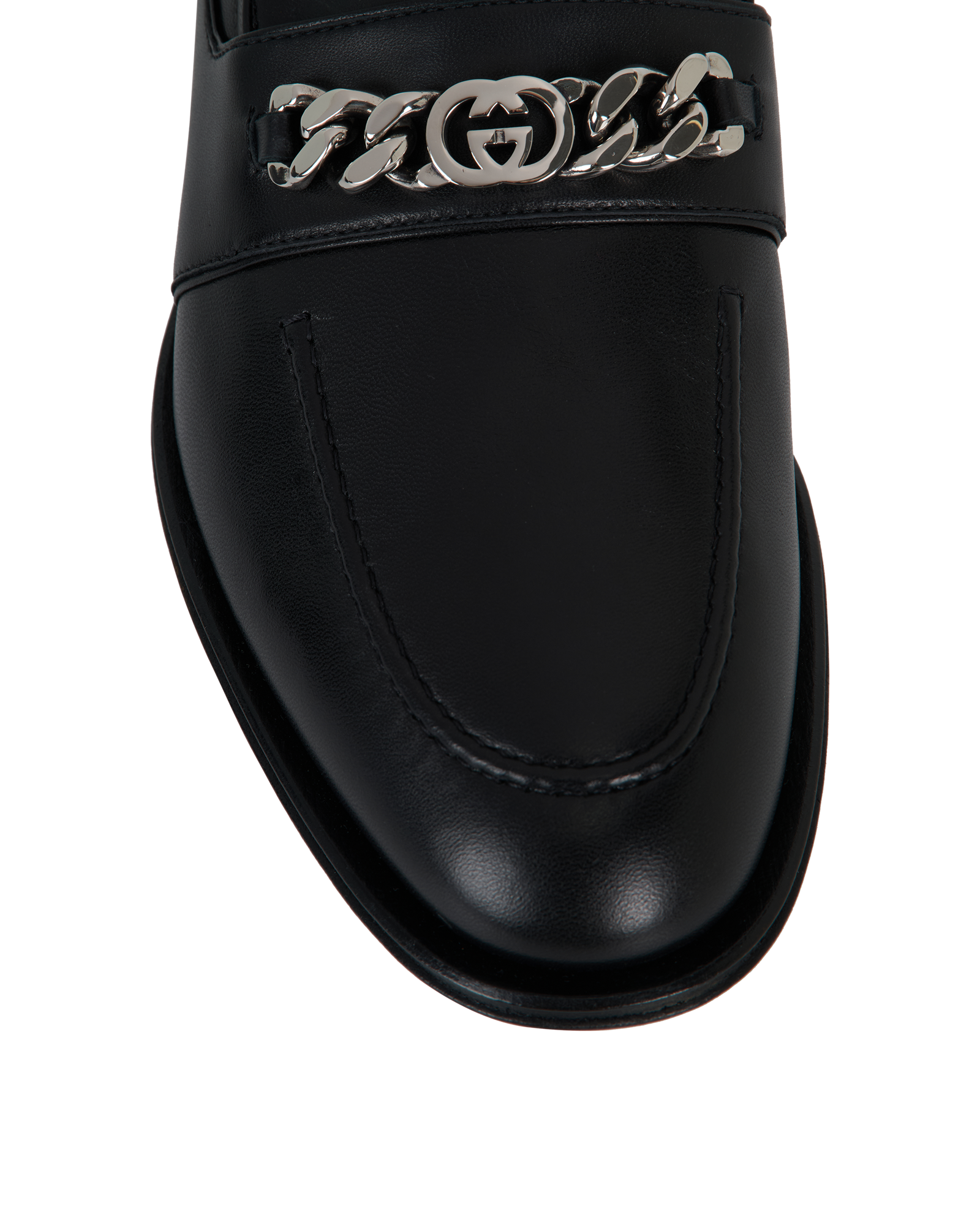 Gucci Interlocking G Chain Loafers, &pound;295, Shoes, Black, Leather, Other view