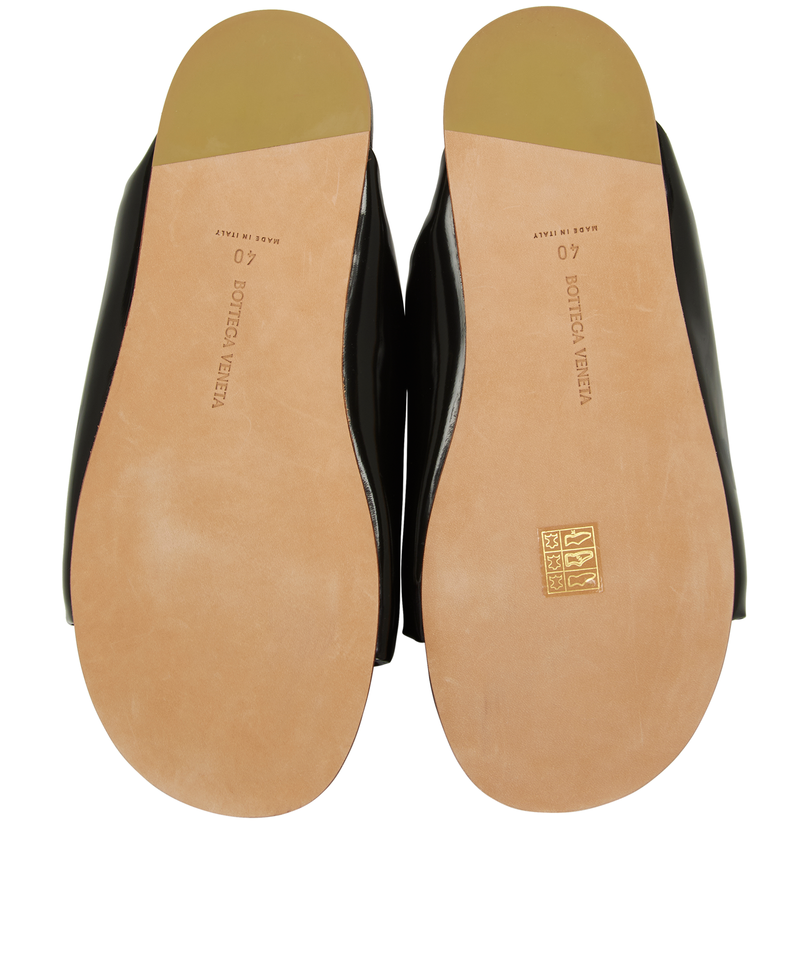 Bottega Veneta Cushion Flats, &pound;295, Shoes, Black, Leather, Top view