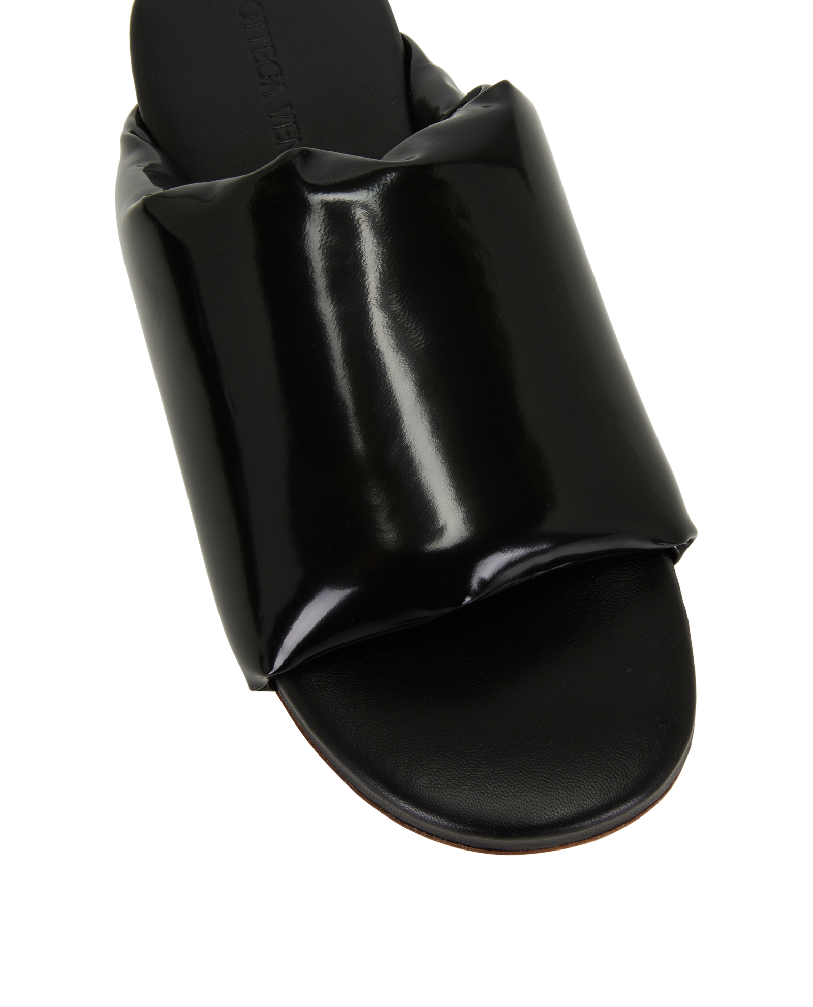 Bottega Veneta Cushion Flats, &pound;295, Shoes, Black, Leather, Other view