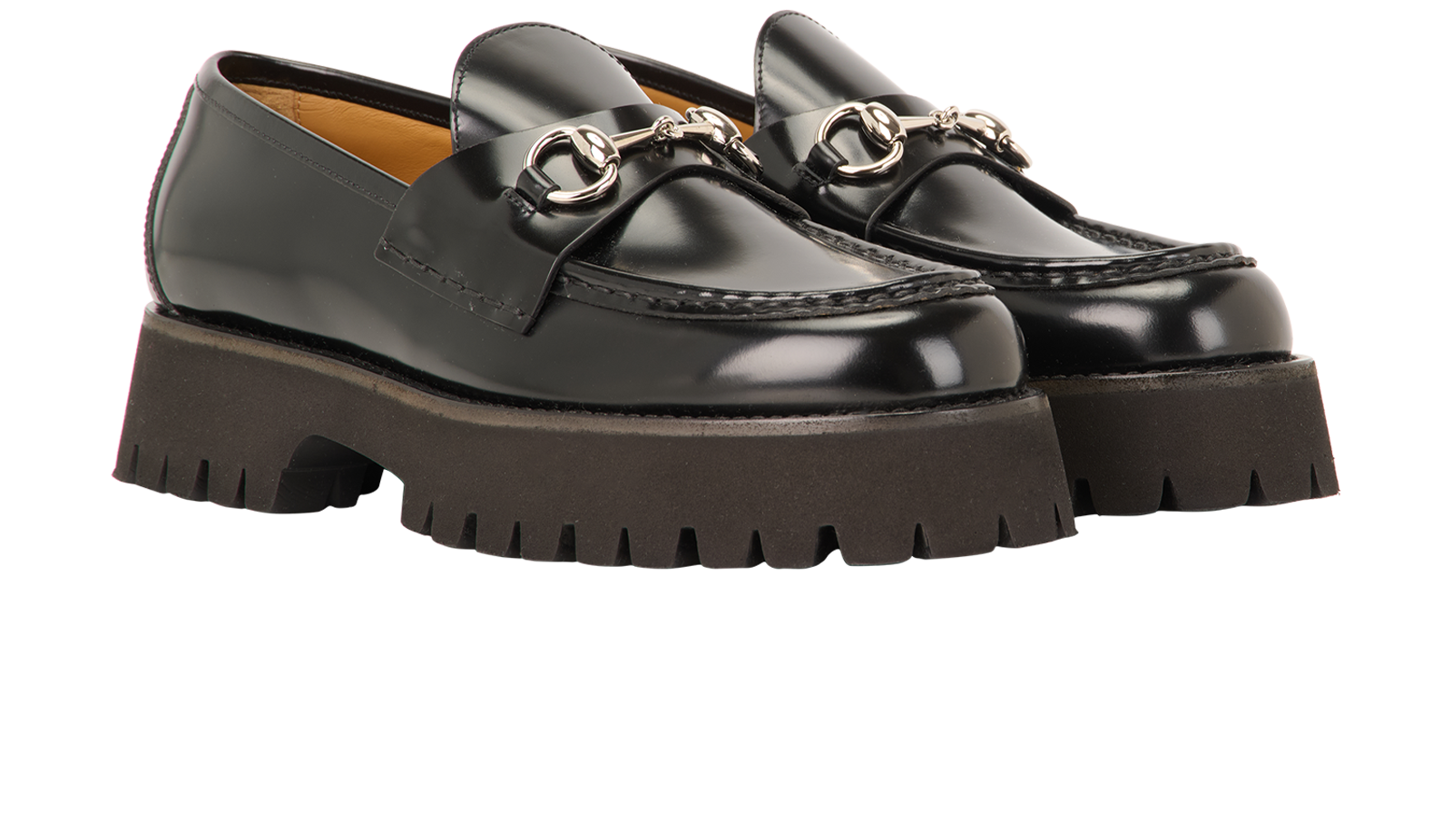 Gucci Horsebit Loafers, &pound;350, Shoes, Black, Leather, Side view
