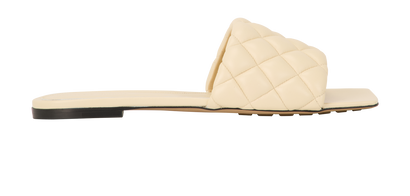Bottega Veneta Quilted Flats, &pound;250, Shoes, Cream, Leather, Front view