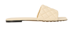 Bottega Veneta Quilted Flats, Leather, Cream, UK8.5, B/DB, 2*