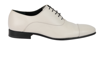 Salvatore Ferragamo Lace Up Dress Shoes, £195, Shoes, White, Leather, Front view