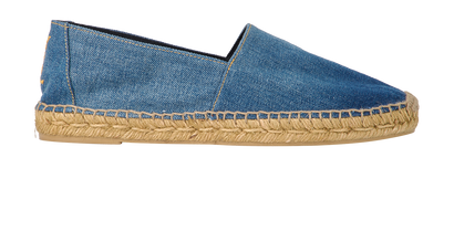 Saint Laurent Espadrille Flats, £290, Shoes, Blue, Denim, Front view