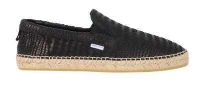 Jimmy Choo Vlad Espadrilles, &pound;195, Shoes, Black, Leather, Front view