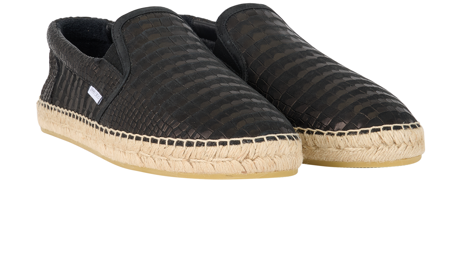 Jimmy Choo Vlad Espadrilles, &pound;195, Shoes, Black, Leather, Side view
