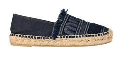 Miu Miu Platform Espadrille, Denim, Blue, UK4, DB/B, 4*