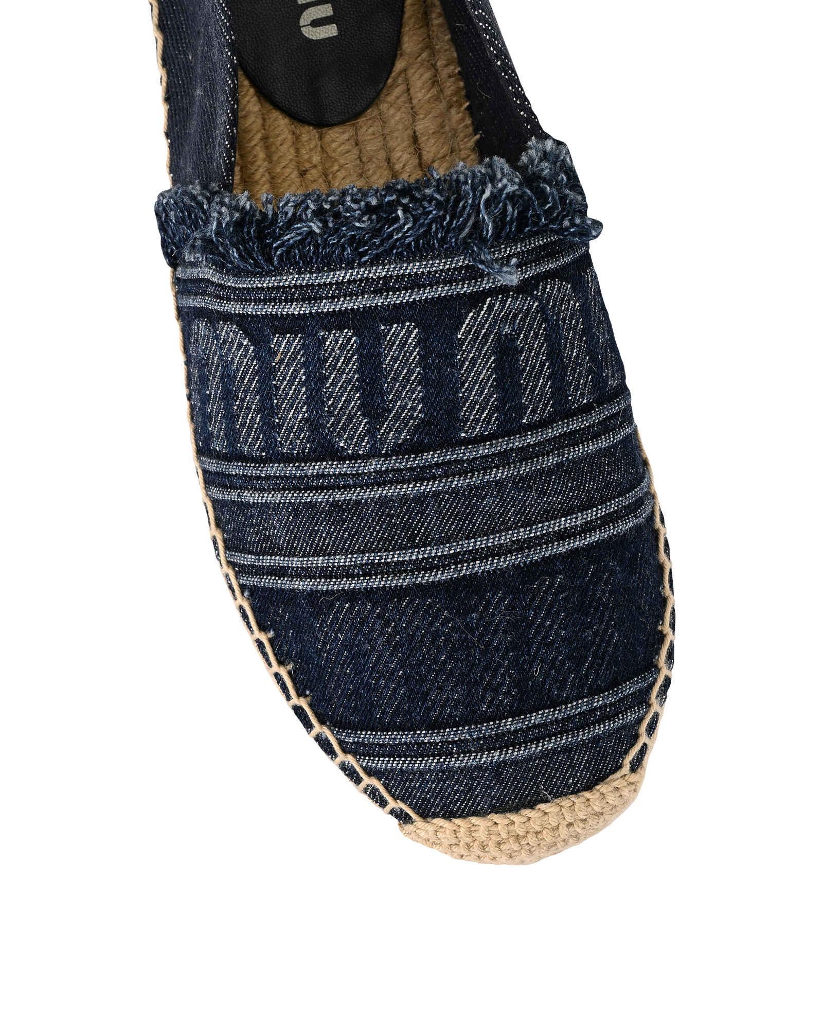 Miu Miu Platform Espadrille, &pound;250, Shoes, Blue, Denim, Other view