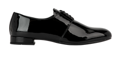 Prada Lace Up Shoes, Patent, Black, UK4.5, B, 3*