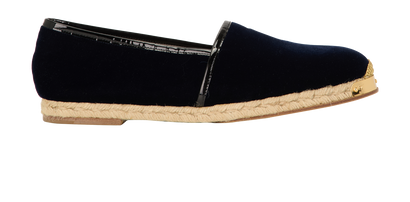 Giuseppe Zanotti Espadrilles, &pound;90, Shoes, Navy, Raffia/Velvet, Front view