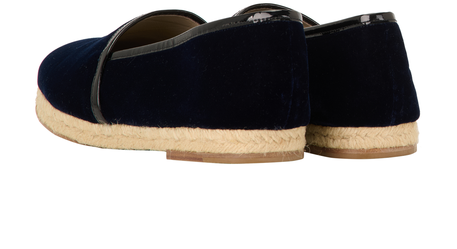 Giuseppe Zanotti Espadrilles, &pound;90, Shoes, Navy, Raffia/Velvet, Back view