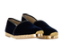 Giuseppe Zanotti Espadrilles, &pound;90, Shoes, Navy, Raffia/Velvet, Side view