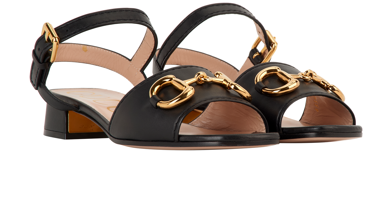 Gucci Horsebit Sandals, &pound;295, Shoes, Black, Leather, Side view