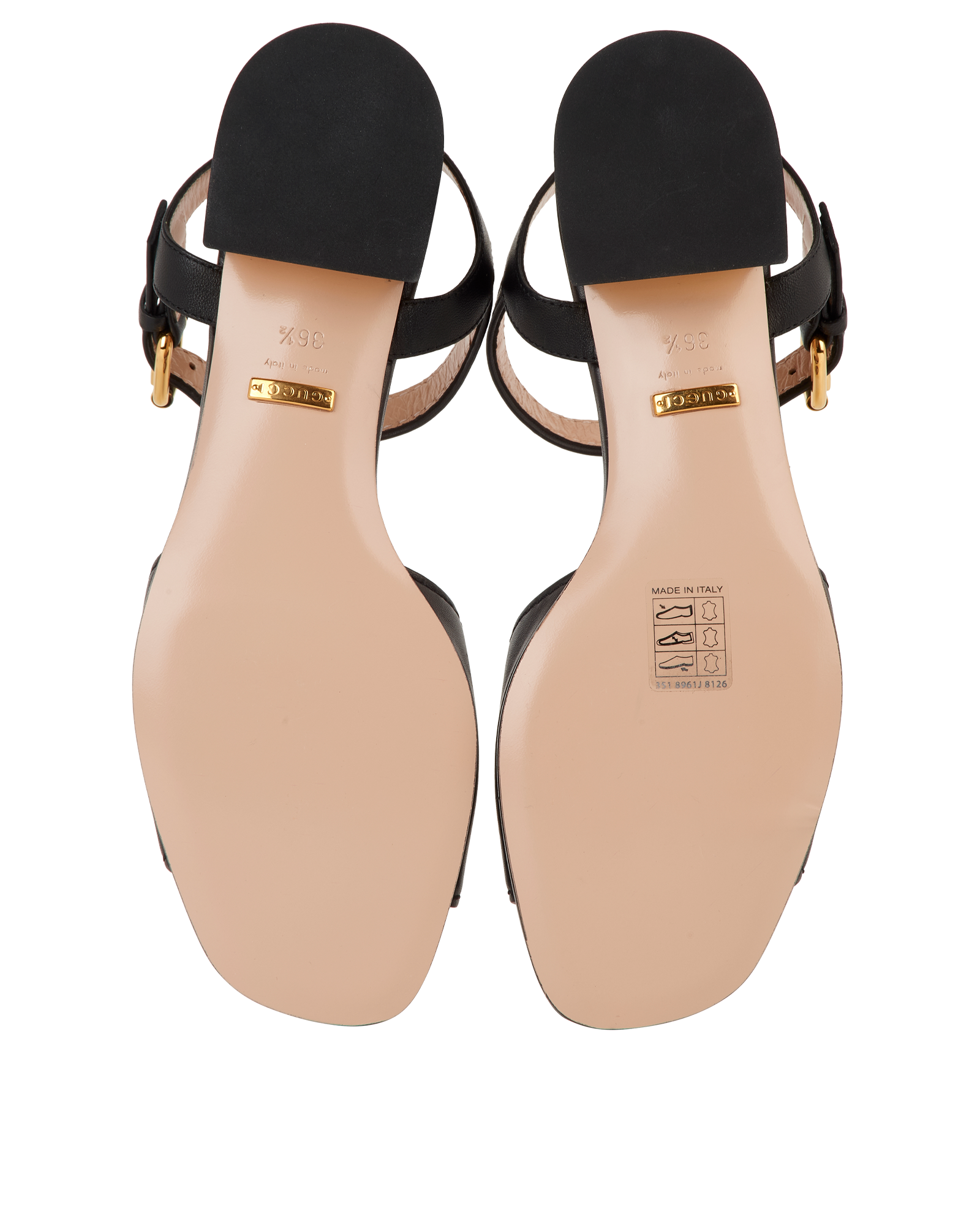 Gucci Horsebit Sandals, &pound;295, Shoes, Black, Leather, Top view