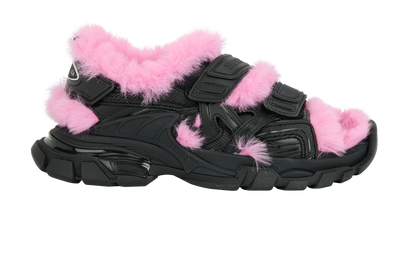 Balenciaga Contrast Strap Sandals, front view
