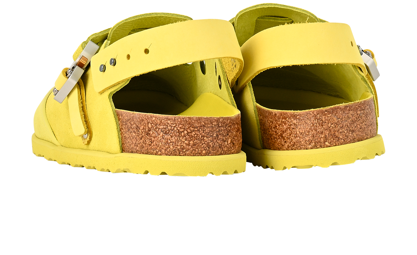 Christian Dior X Birkenstock Sandal, &pound;450, Shoes, Yellow, Suede, Back view