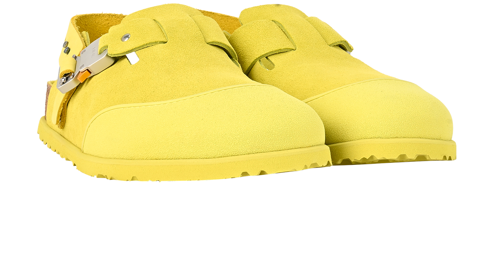 Christian Dior X Birkenstock Sandal, &pound;450, Shoes, Yellow, Suede, Side view