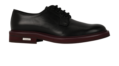 Versace Lace Up Shoes, £210, Shoes, Black, Leather, Front view