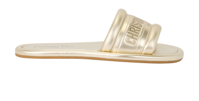 Christian Dior Every-D Sandals, £395, Shoes, Gold, Leather, Front view