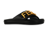 Fendi Fendigraphy Slide Sandals, &pound;320, Shoes, Black, Leather, Front view