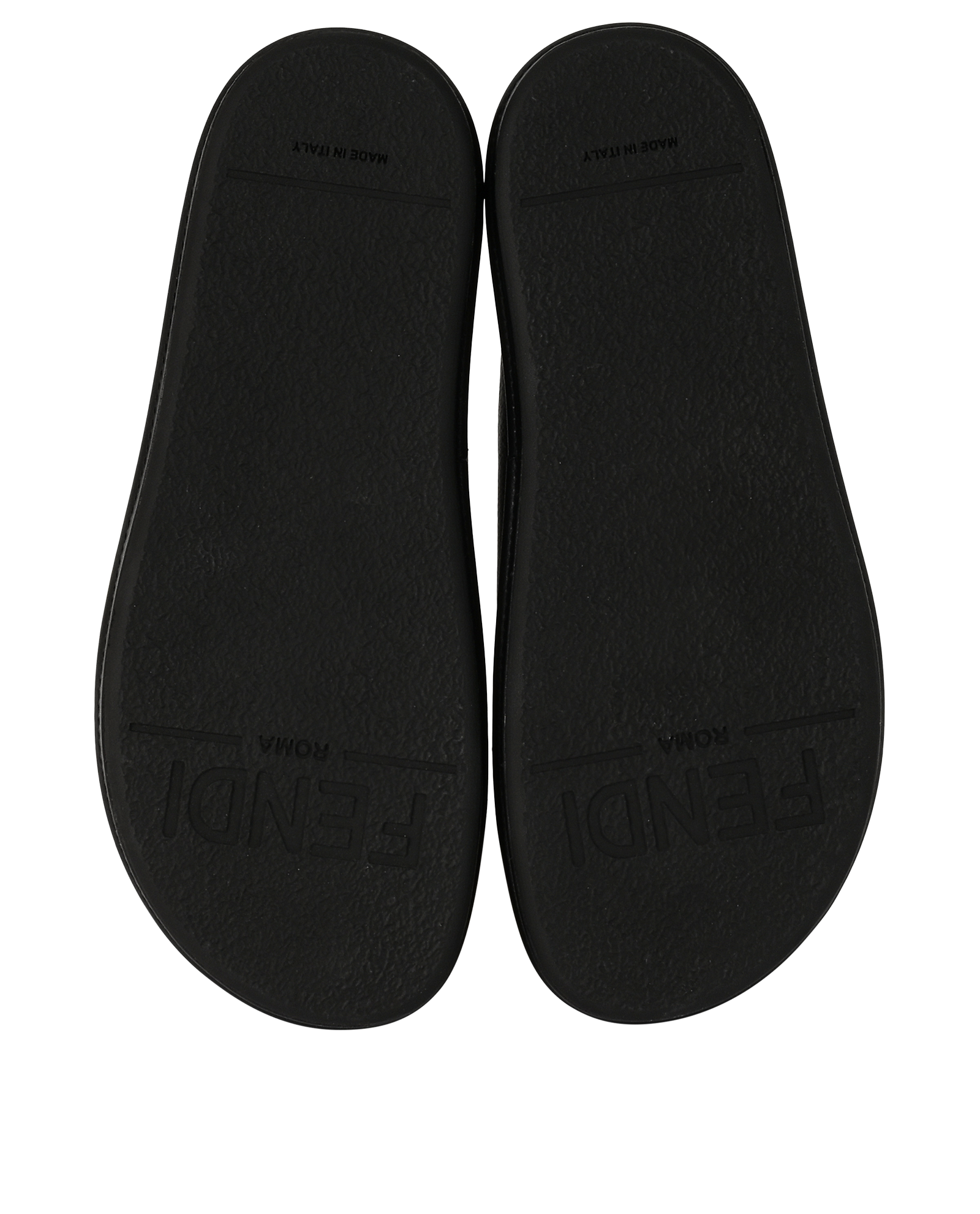 Fendi Fendigraphy Slide Sandals, &pound;320, Shoes, Black, Leather, Top view