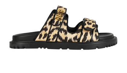 Christian Dior Grandad Sandals, &pound;350, Shoes, Black, Rubber, Front view