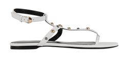 Versace Sandals, Leather, White, UK3, 3*