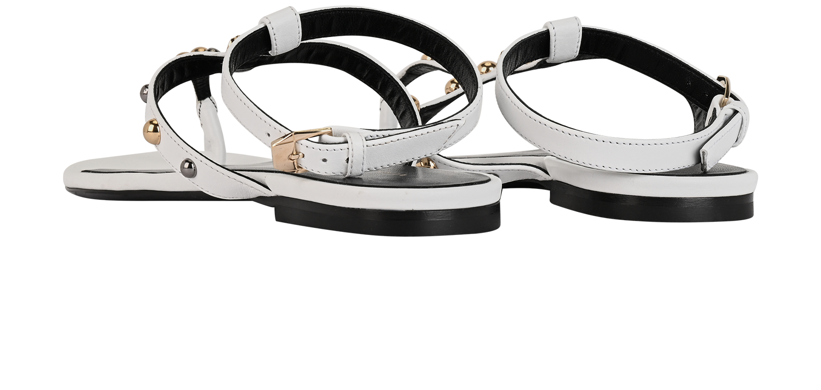 Versace Sandals, &pound;180, Shoes, White, Leather, Back view