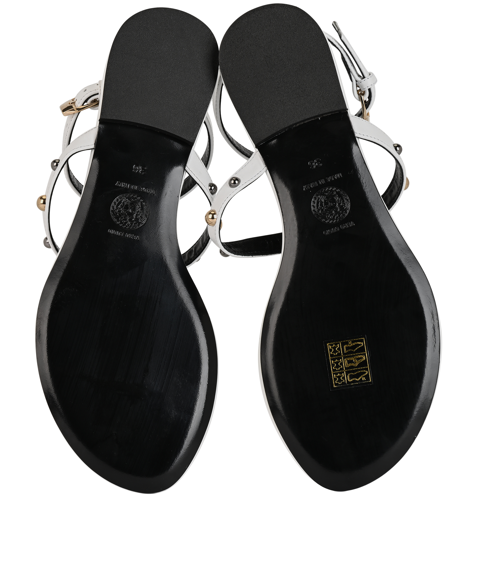 Versace Sandals, &pound;180, Shoes, White, Leather, Top view