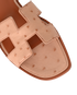 Hermes Oran Sandals, £950, Shoes, Pink, Ostrich, Other view