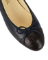 Chanel Ballet Flats, £695, Shoes, Black/Navy, Leather, Other view