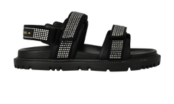 Christian Dior Crystal Dioract Sandals, Leather, Black, UK5.5, B/DB, 4*