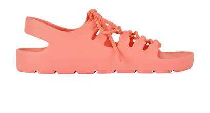 Bottega Veneta Jelly Flat Sandals, &pound;90, Shoes, Pink, Rubber, Front view