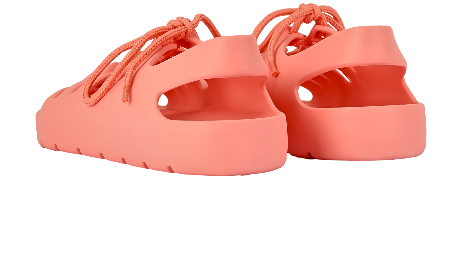 Bottega Veneta Jelly Flat Sandals, &pound;90, Shoes, Pink, Rubber, Back view