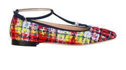 Gucci Ballet Flats, Tweed, Multi, UK5, DB/B, 3*