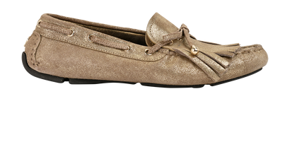 Jimmy Choo Manon F Loafer, &pound;180, Shoes, Gold, Leather, Front view