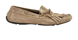 Jimmy Choo Manon F Loafer, Leather, Gold, UK7, DB, 2*