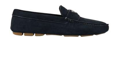 Prada Driving Shoes, &pound;375, Shoes, Blue, Suede, Front view