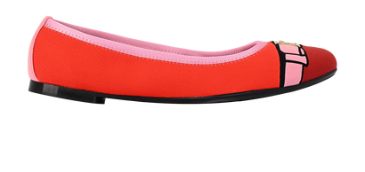 Salvatore Ferragamo Pumps, &pound;250, Shoes, Pink/Red, Fabric, Front view