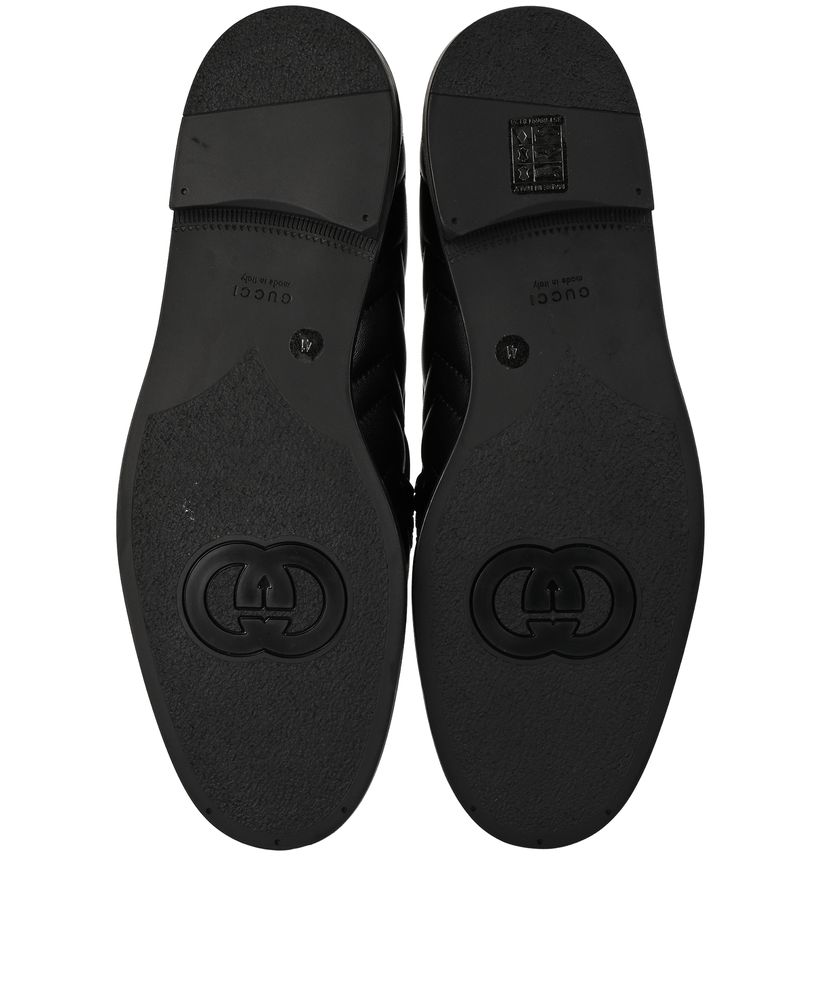 Gucci Marmont Loafers, &pound;375, Shoes, Black, Leather, Top view