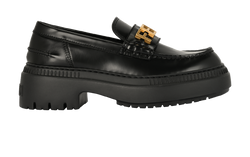 Fendi Logo Chunky Loafer, Leather, Black, UK5, DB/B, 3*