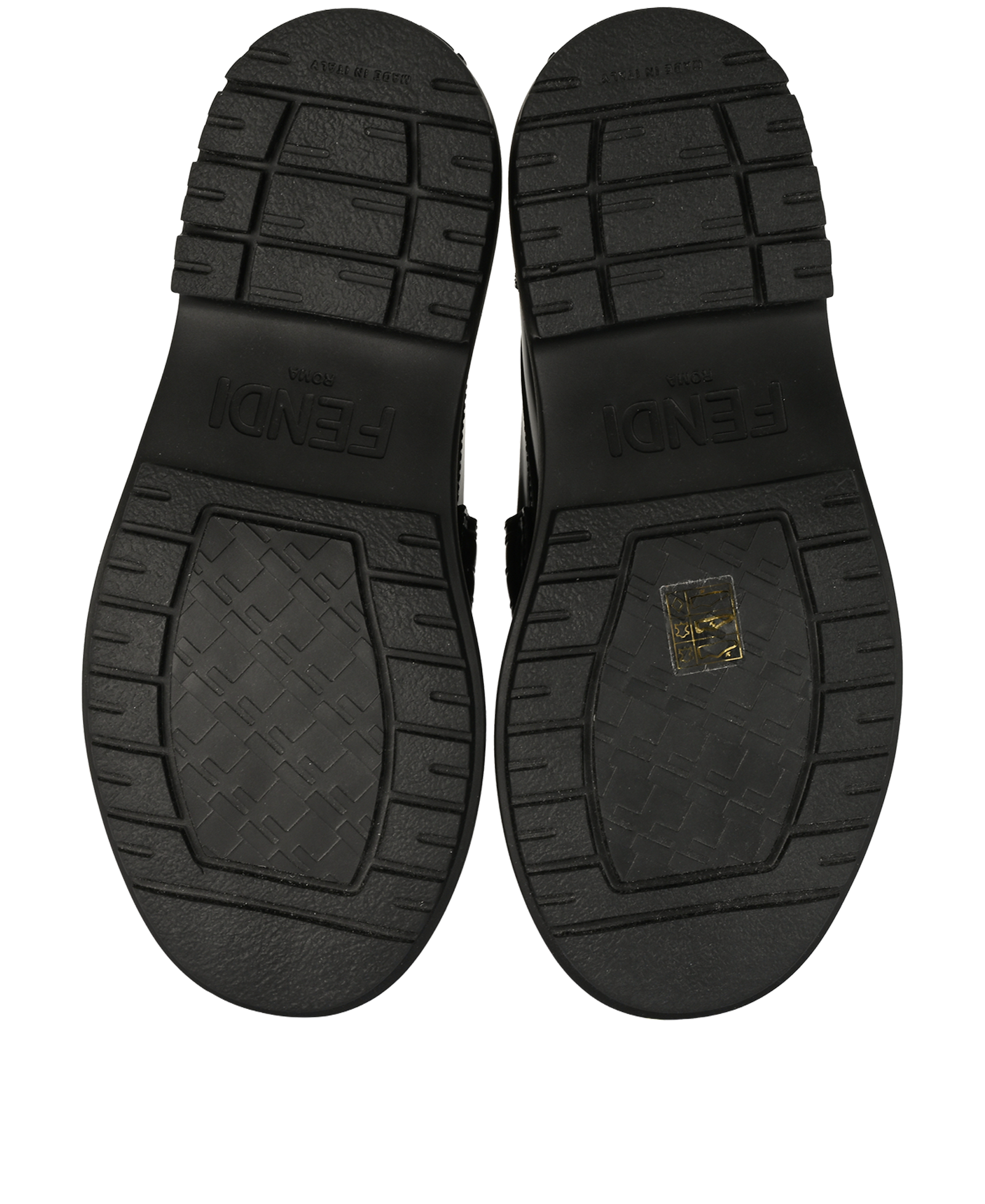 Fendi Logo Chunky Loafer, &pound;350, Shoes, Black, Leather, Top view