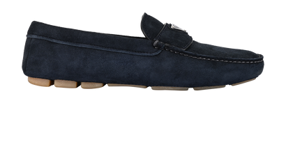 Prada Mules, &pound;290, Shoes, Navy, Suede, Front view