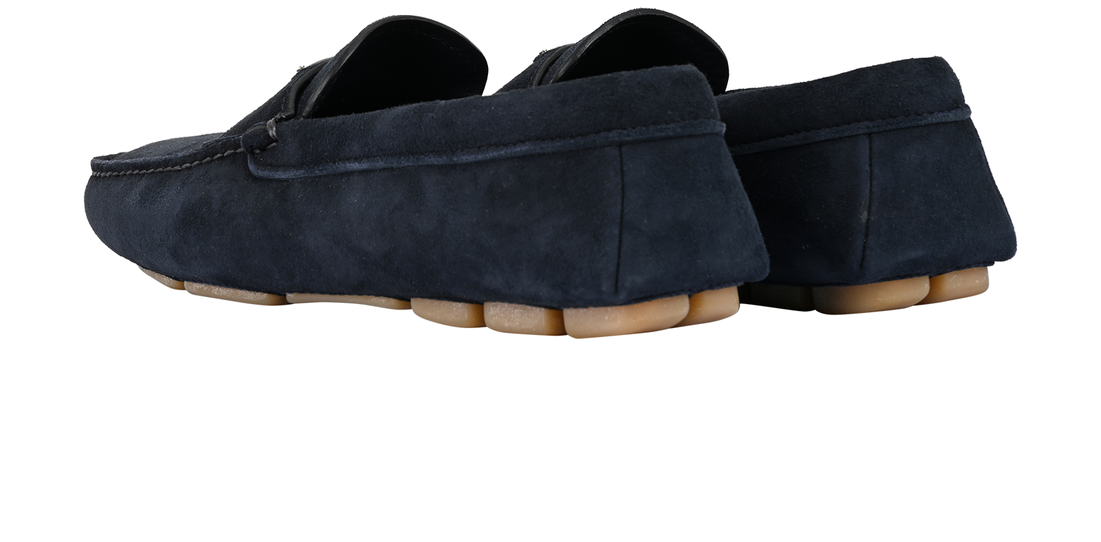 Prada Mules, &pound;290, Shoes, Navy, Suede, Back view