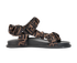 Fendi FF Sandals, &pound;220, Shoes, Brown, Leather/Satin, Front view