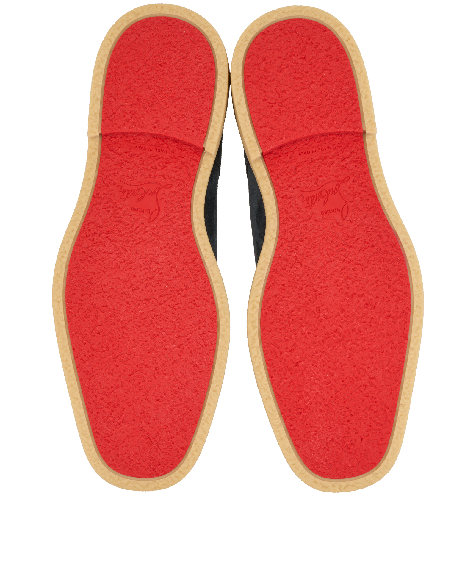 Christian Louboutin Davilocrepe Lace Up Shoes, &pound;320, Shoes, Navy, Suede, Top view