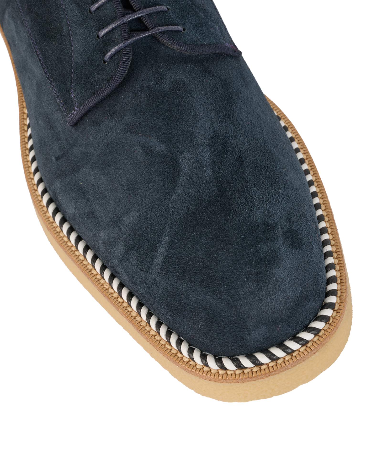 Christian Louboutin Davilocrepe Lace Up Shoes, &pound;320, Shoes, Navy, Suede, Other view